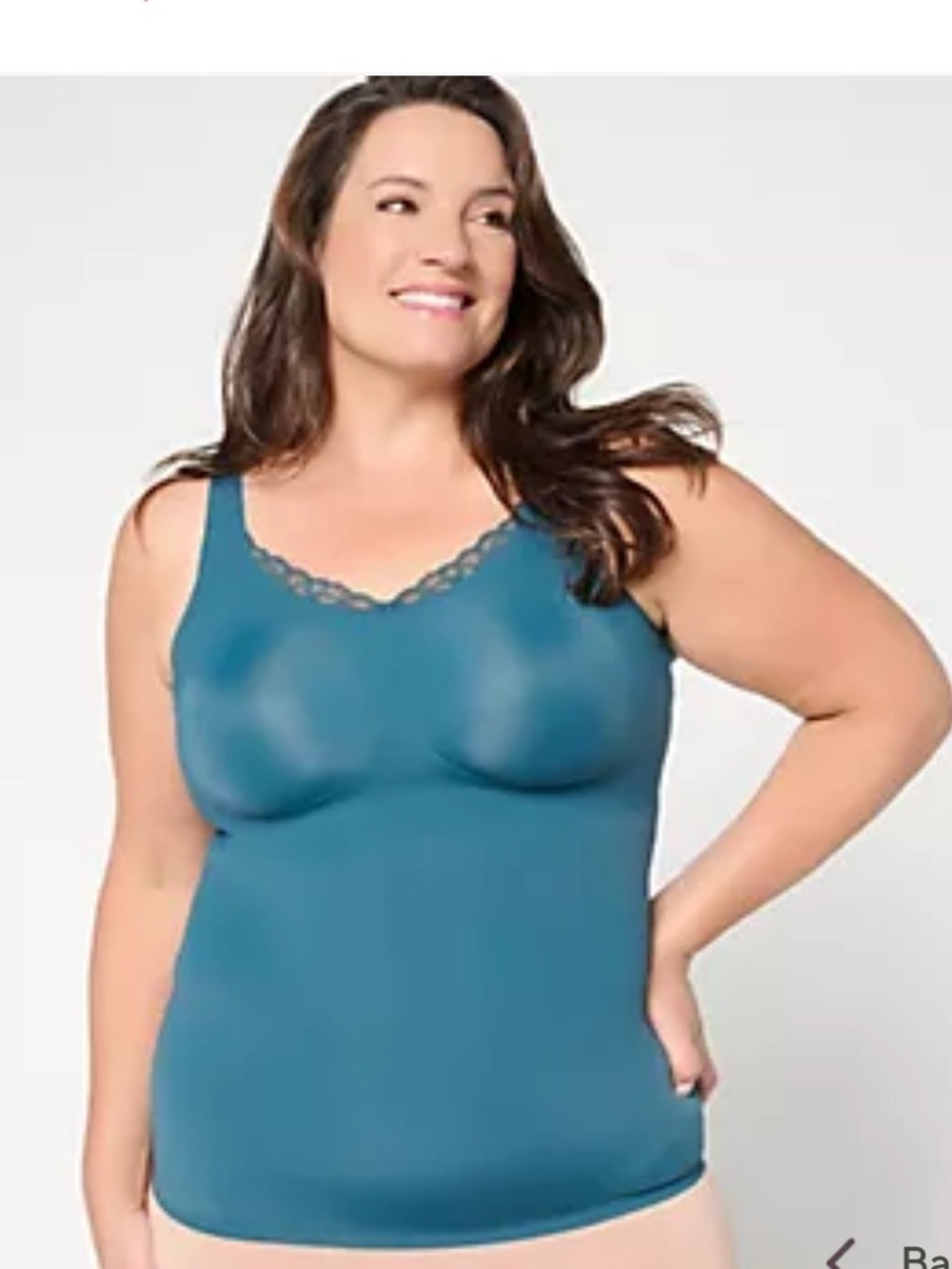NWT! Evelyn & Bobbie Lace Trimmed V-Neck Seamless Bra Cami